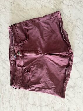 American Eagle Outfitters Mauve Mud-Rise Denim Shorts